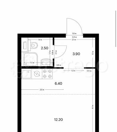 Студия, 25 м2, 9/33 эт. Москва - изображение 7