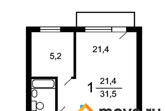 1-комн. квартира, 33 м2, 4/9 эт. Москва