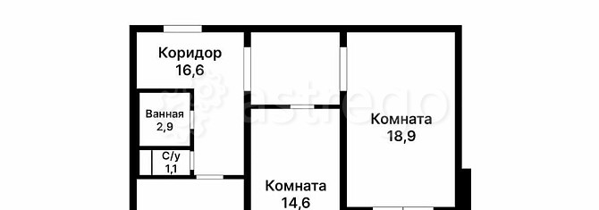 2-комн. квартира, 60 м2, 6/17 эт. Москва - изображение 2
