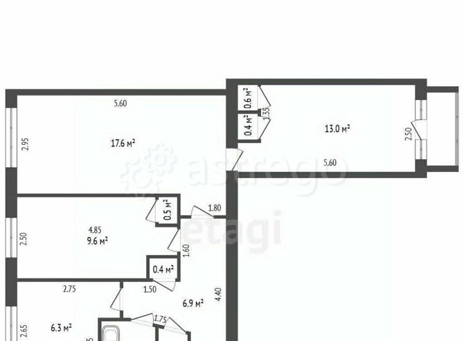 3-комн. квартира, 52 м2, 4/5 эт. Котлас - изображение 5