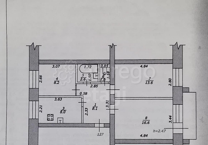 3-комн. квартира, 58.1 м2, 4/5 эт. Коряжма - изображение 7
