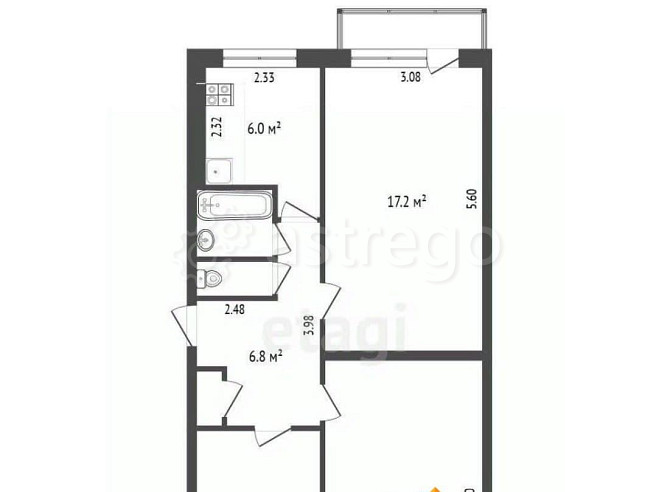 3-комн. квартира, 62.2 м2, 5/5 эт. Новодвинск - изображение 7