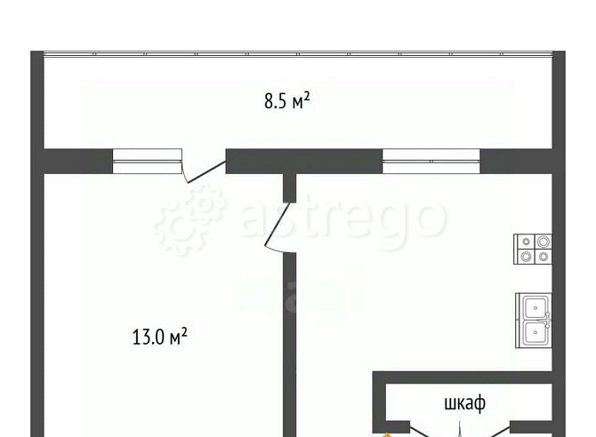 Комната, 30.7 м2, 2/5 эт. Котлас - изображение 3