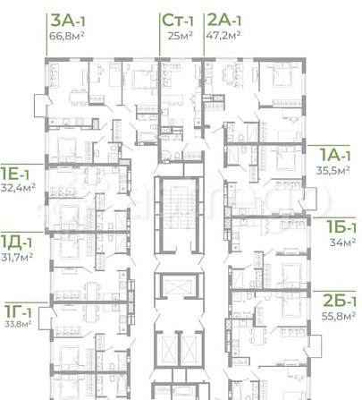 2-комн. квартира, 55.8 м2, 19/25 эт. Астрахань - изображение 7