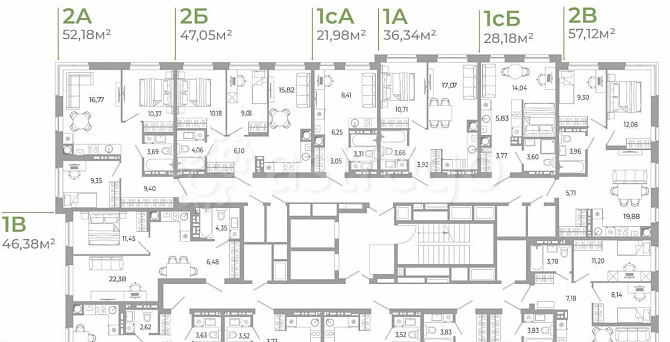 Студия, 21.02 м2, 10/18 эт. Астрахань - изображение 3