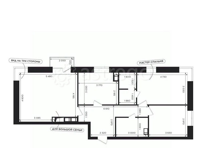 3-комн. квартира, 82.56 м2, 24/24 эт. Астрахань - изображение 5