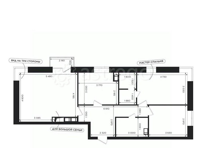 3-комн. квартира, 82.64 м2, 6/24 эт. Астрахань - изображение 4