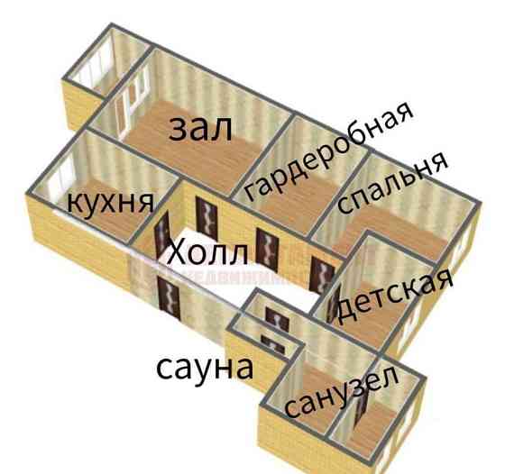 3-комн. квартира, 72 м2, 6/6 эт. Астрахань
