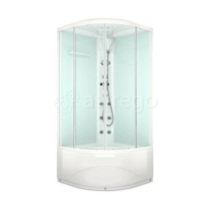 Душевая кабина Delight 110 high 100x100 высокий поддон сатиновое-матовое стекло DOMANI-Spa DS01D110H Москва - изображение 1