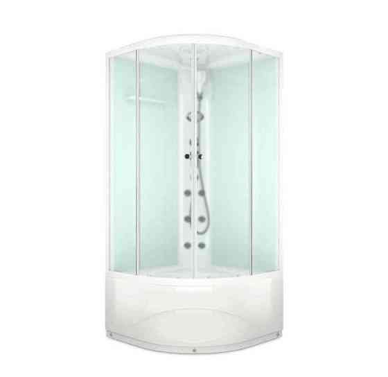 Душевая кабина Delight 99high 90x90высокий поддон сатиновое-матовое стекло DOMANI-Spa DS01D99HWM10У  Москва