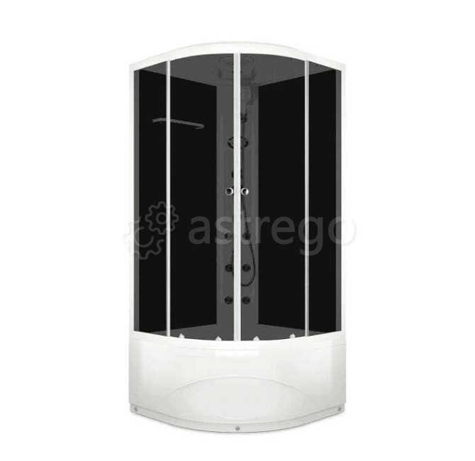 Душевая кабина Delight 99high 90x90 высокий поддон тонированное стекло DOMANI-Spa DS01D99HBT10У 023- Москва - изображение 1