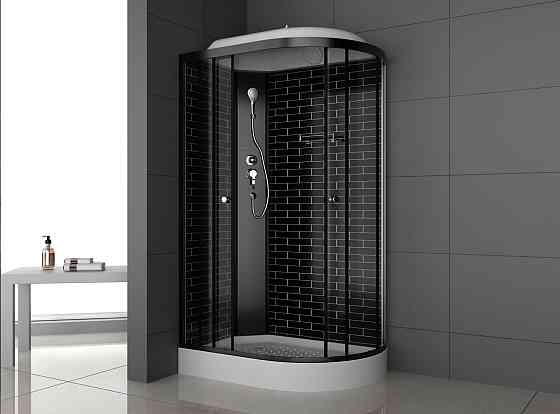 Душевая кабина 120х80 низкий поддон ODA BST 5007 L/R черный кирпич Красноярск