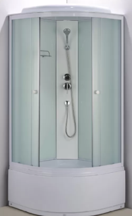 Душевая кабина 90x90 средний поддон OS 095 W (белые полосы) Красноярск