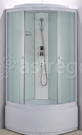Душевая кабина 90x90 средний поддон OS 095 W (белые полосы) Красноярск - изображение 1