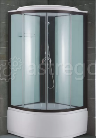 Душевая кабина 100x100 высокий поддон OS 108 BL (черные полосы) Красноярск - изображение 1