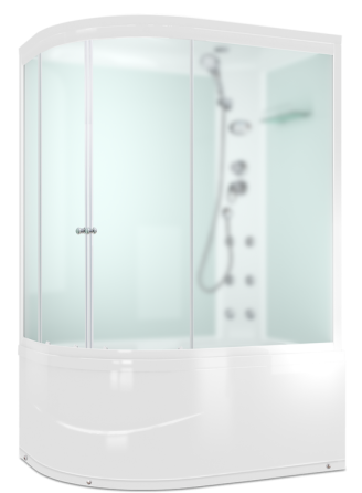 Душевая кабина 120х80 высокий поддон Domani-Spa Delight 128 High гидро (L) Красноярск