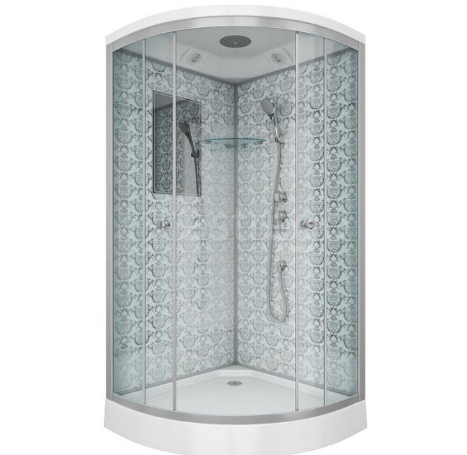 Душевая кабина NG-7701W 900x900х2100 низкий поддон 15см стенки БЕЛЫЕ 3 места Niagara Москва - изображение 1