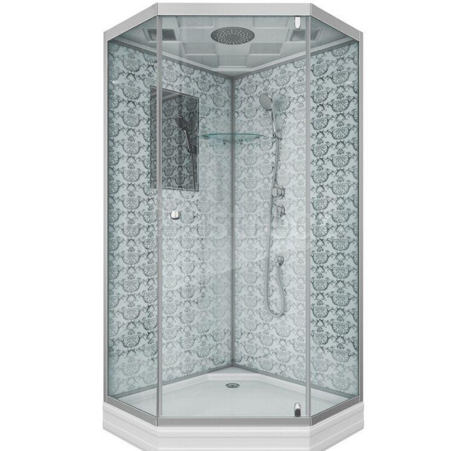 Душевая кабина NG-7701DW 900x900х2100 низкий поддон 15см стенки БЕЛЫЕ 3 места Niagara Москва - изображение 1