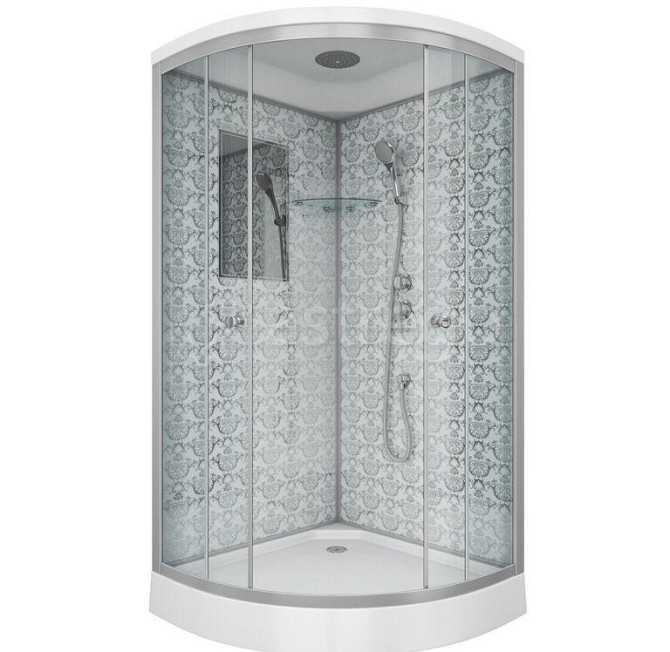 Душевая кабина NG-7702W 1000x1000х2100 низкий поддон 15см стенки БЕЛЫЕ 3 места Niagara Москва - изображение 1