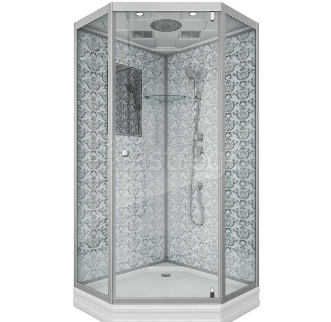 Душевая кабина 90х90 низкий поддон Niagara LUX 7701 DW (серебро) Красноярск - изображение 1