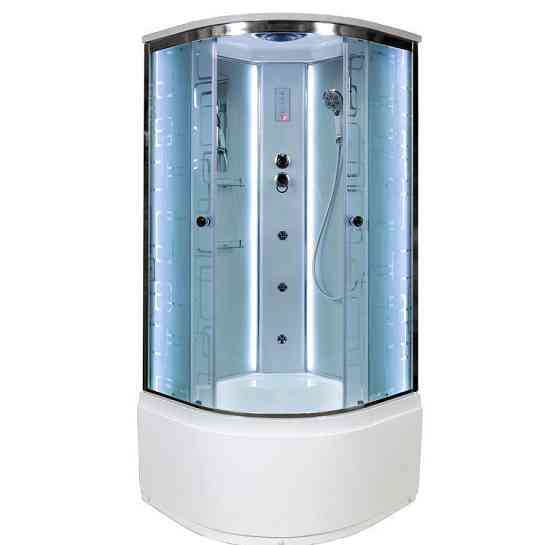 Душевая кабина 90х90 высокий поддон AvaCan EM 4590 с LED-подсветкой и гидро Красноярск