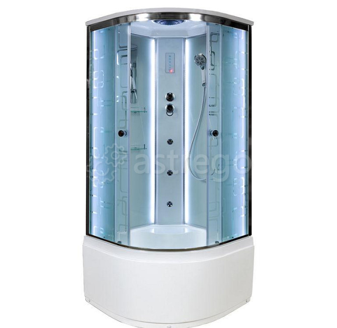 Душевая кабина 90х90 высокий поддон AvaCan EM 4590 с LED-подсветкой и гидро Красноярск - изображение 1