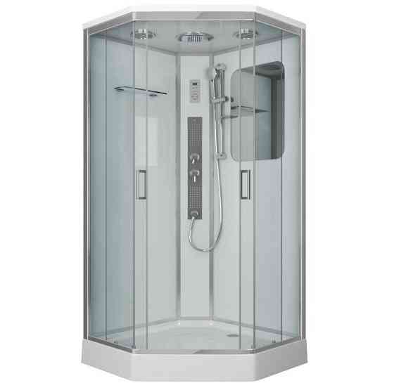 Душевая кабина NG- 6002-01GD 1000х1000х2200 низкий поддон 16 см стекло ПРОЗРАЧНОЕ 4 места Niagara Москва