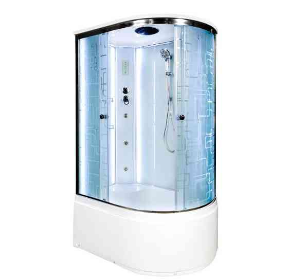 Душевая кабина 110х80 высокий поддон AvaCan EM 4511 (L) с LED и гидро Красноярск