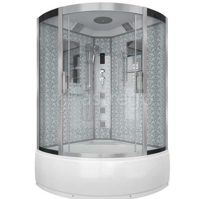 Душевая кабина NG-7744W 1200x1200х2150 высокий поддон стенки БЕЛЫЕ 4 места Niagara Москва - изображение 1