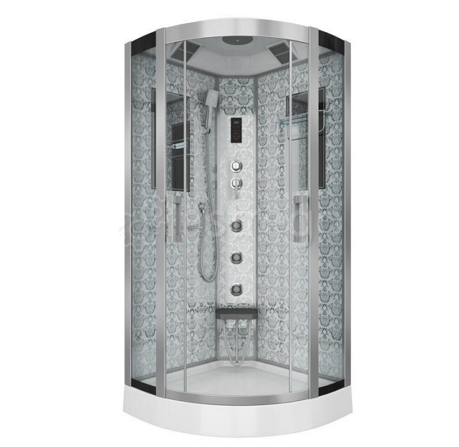 Душевая кабина 90х90 низкий поддон Niagara LUX 7715 W (серебро) Красноярск - изображение 1