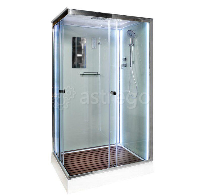 Душевая кабина 120х90 низкий поддон Deto K 402 S L/R универсальный монтаж + LED-подсветка Красноярск - изображение 1