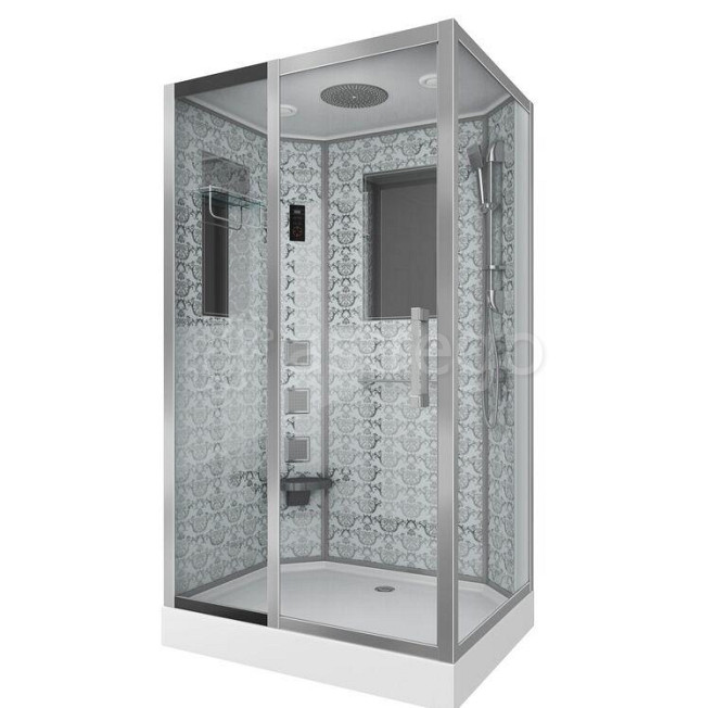 Душевая кабина NG-7711WL 900x1200х2150 низкий поддон стенки БЕЛЫЕ 6 мест Niagara Москва - изображение 1