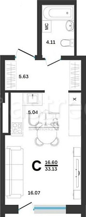 1-комн. квартира, 33 м2, 14/25 эт. Уфа - изображение 1