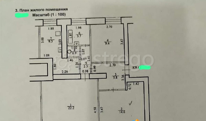 Комната, 14.6 м2, 4/5 эт. Уфа - изображение 1