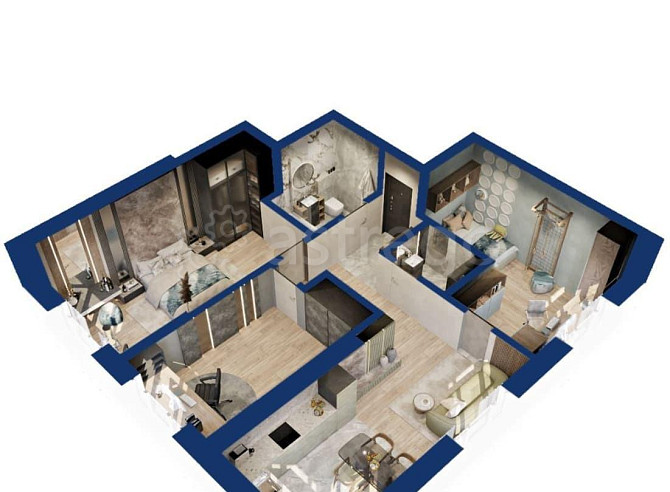3-комн. квартира, 73.11 м2, 3/25 эт. Уфа - изображение 5