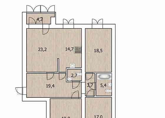 4-комн. квартира, 132.6 м2, 11/11 эт. Уфа