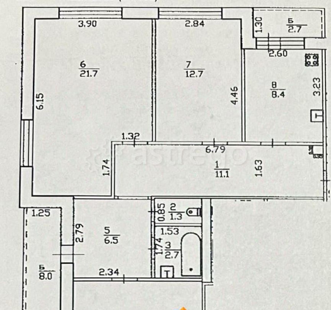 3-комн. квартира, 82 м2, 7/9 эт. Уфа - изображение 2