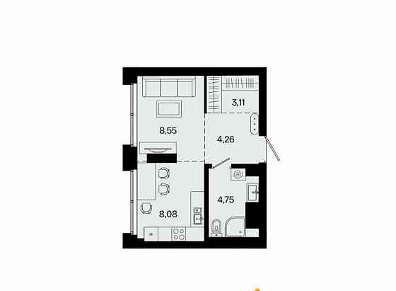 1-комн. квартира, 28.75 м2, 11/31 эт. Уфа
