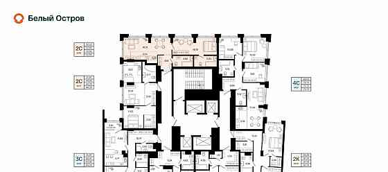 2-комн. квартира, 52.65 м2, 4/31 эт. Уфа