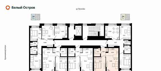 2-комн. квартира, 39.98 м2, 4/31 эт. Уфа