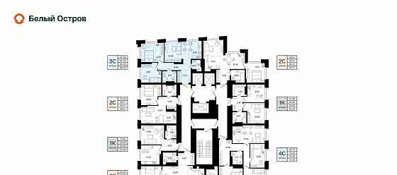3-комн. квартира, 60.18 м2, 16/20 эт. Уфа