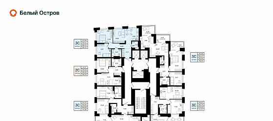 3-комн. квартира, 60.12 м2, 18/20 эт. Уфа