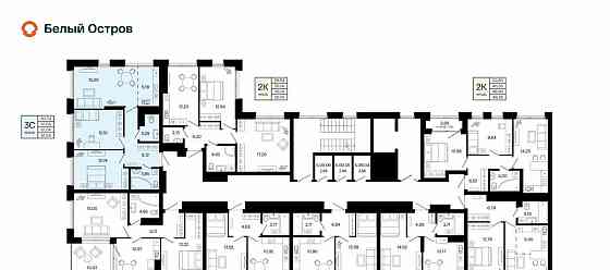 3-комн. квартира, 61.04 м2, 9/9 эт. Уфа