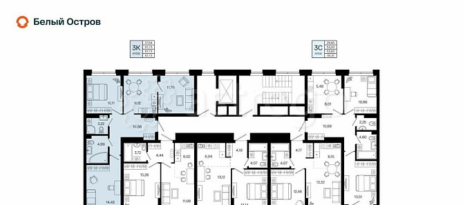 3-комн. квартира, 67.73 м2, 6/7 эт. Уфа - изображение 3