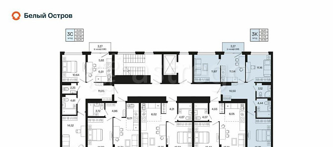 3-комн. квартира, 67.19 м2, 4/7 эт. Уфа - изображение 2