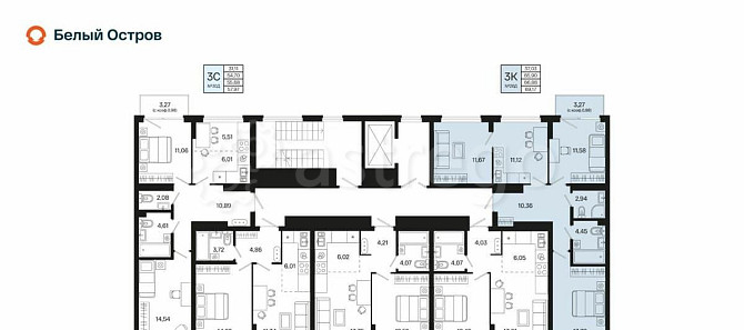 3-комн. квартира, 66.88 м2, 7/7 эт. Уфа - изображение 3
