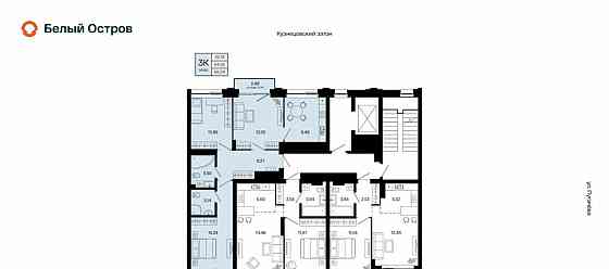 3-комн. квартира, 66.04 м2, 6/31 эт. Уфа