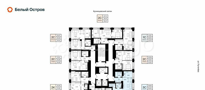 3-комн. квартира, 59.4 м2, 15/31 эт. Уфа - изображение 1