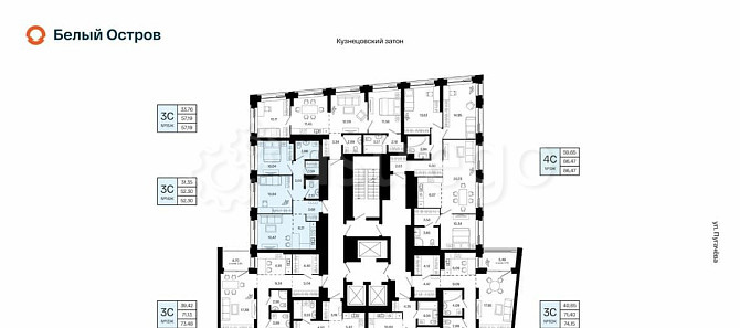 3-комн. квартира, 52.3 м2, 4/31 эт. Уфа - изображение 1