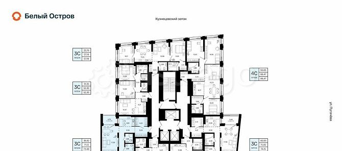 3-комн. квартира, 73.48 м2, 5/31 эт. Уфа - изображение 4